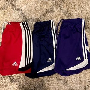 Womens Adidas soccer shorts (bundle of 3)
